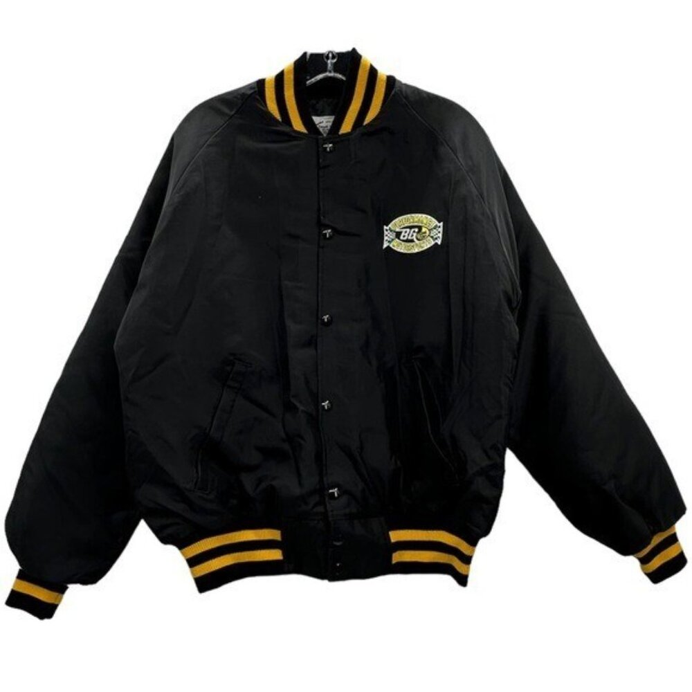 BG Performance Motor Sports M Vintage Bomber Varsity Jacket Shack Coat 80's NWOT